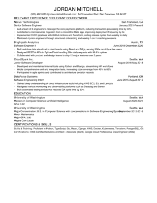 Professional resume template